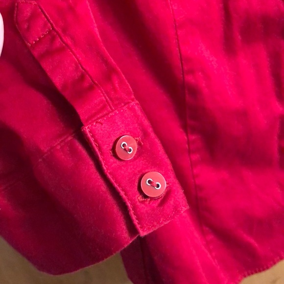 Classy Red Button down - Picture 5 of 8